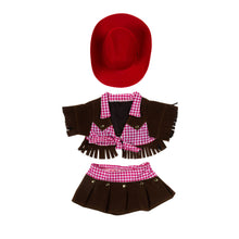 Load image into Gallery viewer, Stuffie Cowgirl Cloth Set
